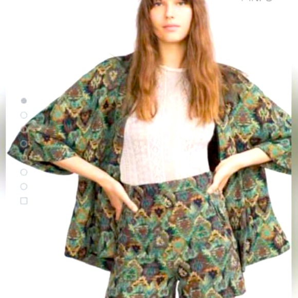 Zara Jackets & Blazers - ZARA Open Front Aztec Tribal Tapestry Jacket